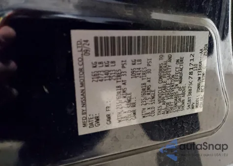 2025 Nissan Rogue Sv z USA, uszkodzony, nr VIN 5N1BT3BB7SC781712